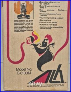 Vintage Aladdin Genie 23 New Old Stock In Original Box Open Box