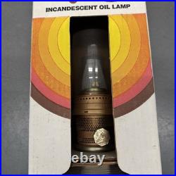 Vintage Aladdin Genie Incandescent Oil Lamp C-6103M Clear Brass Burner
