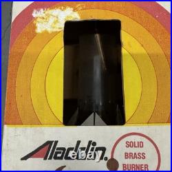 Vintage Aladdin Genie Incandescent Oil Lamp C-6103M Clear Brass Burner