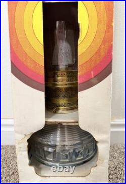 Vintage Aladdin Genie Incandescent Oil Lamp C-6103M Clear Brass Burner NIB