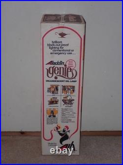 Vintage Aladdin Genie Incandescent Oil Lamp C-6103M Clear Brass Burner NOS