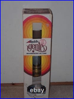 Vintage Aladdin Genie Incandescent Oil Lamp C-6103M Clear Brass Burner NOS