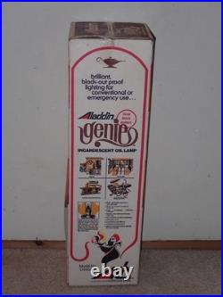 Vintage Aladdin Genie Incandescent Oil Lamp C-6103M Clear Brass Burner NOS