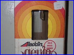 Vintage Aladdin Genie Incandescent Oil Lamp C-6103M Clear Brass Burner NOS