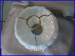 Vintage Aladdin Glass Lamp Shade #401 Original White for Models 7 & 8 Table lamp