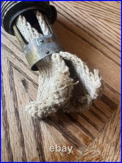 Vintage Aladdin Green Crystal CORINTHIAN Oil Lamp