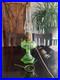 Vintage Aladdin Green Glass Nu Type B Oil Mantle Lamp Converted To Electric