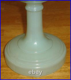 Vintage Aladdin Green Simplicity B-29 Oil Lamp Fount / Foot Only No Burner, Cap