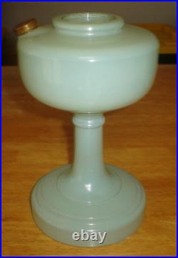 Vintage Aladdin Green Simplicity B-29 Oil Lamp Fount / Foot Only No Burner, Cap