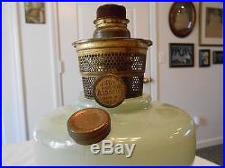 Vintage Aladdin Green Simplicity Kerosene Oil Lamp Nu-Type Model B Burner