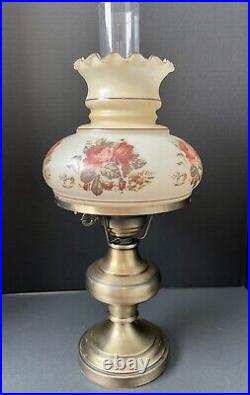 Vintage Aladdin Hurricane Lamp Kerosene Lamp Style Nickel Burner Tested