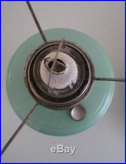 Vintage Aladdin Jadite Green Kerosene Oil Lamp Nu-Type Model B Mantle Lamp Co