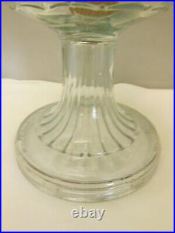 Vintage Aladdin Kerosene Beehive Clear Glass Oil Lamp Model B Burner & Chimney