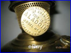 Vintage Aladdin Kerosene Lamp Model 6 Brass -ready To Burn -nice