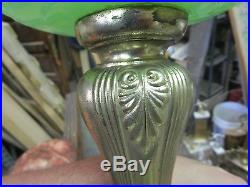 Vintage Aladdin Kerosene Lamp with Jadeite Bowl