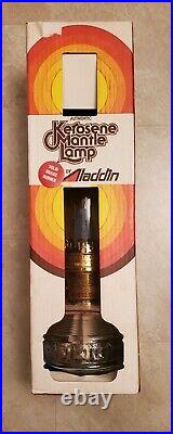 Vintage Aladdin Kerosene Mantle Lamp New in Original Box Solid Brass Burner