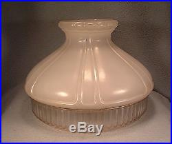 Vintage Aladdin Kerosene Oil Lamp Crystal & Satin Glass 10 Inch Shade