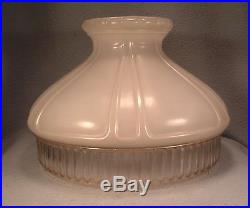 Vintage Aladdin Kerosene Oil Lamp Crystal & Satin Glass 10 Inch Shade