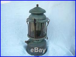 Vintage Aladdin Kerosene brass pressure Lantern Lamp with mica globe