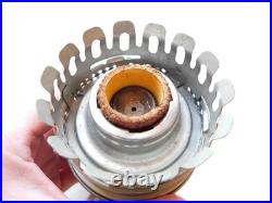 Vintage Aladdin Lamp Amber Glass Lincoln Drape w 23 Chimney Extra Wick No Stem Vintage Aladdin Lamp Amber Glass Lincoln Drape w 23 Chimney Extra Wick No Stem