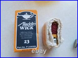 Vintage Aladdin Lamp Amber Glass Lincoln Drape w 23 Chimney Extra Wick No Stem Vintage Aladdin Lamp Amber Glass Lincoln Drape w 23 Chimney Extra Wick No Stem