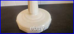 Vintage Aladdin Lincoln Drape Alacite Oil Lamp White Original with Model B Burner