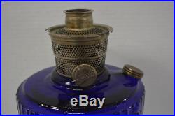 Vintage Aladdin Lincoln Drape Cobalt Blue Kerosene Oil Lamp Lantern Model B76