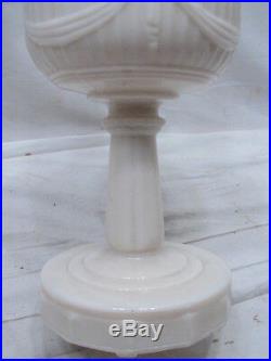 Vintage Aladdin Lincoln Drape Nu-Type B Lamp Alacite Glass New Formula Kerosene
