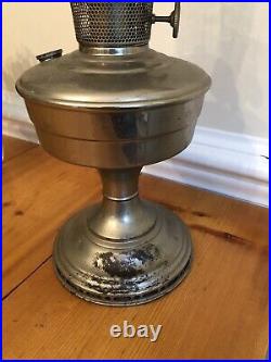 Vintage Aladdin Mantle Lamp Co Model 12 Oil Kerosene Globe And Base with Burner
