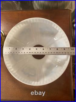 Vintage Aladdin Maxbrite 500 Oil Lamp With Handpainted Milk Glass Aladdin Shade