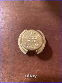 Vintage Aladdin Maxbrite 500 Oil Lamp With Handpainted Milk Glass Aladdin Shade