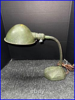 Vintage Aladdin Mfg Co No. 51 MUNCIE INDIANA Metal Gooseneck Table Desk Lamp