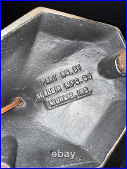 Vintage Aladdin Mfg Co No. 51 MUNCIE INDIANA Metal Gooseneck Table Desk Lamp