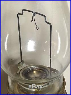 Vintage Aladdin Milk Glass Daisy Wheat Kerosene Oil Lamp Model 23 Beauty