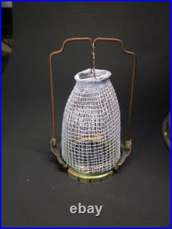 Vintage Aladdin Model 11 Nickel-Plated Mantle Oil Lamp with Chimney