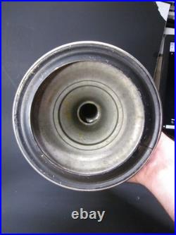 Vintage Aladdin Model 11 Nickel-Plated Mantle Oil Lamp with Chimney