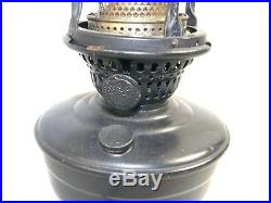 Vintage Aladdin Model 12 Hanging Oil Lamp Electrified 23 Acid Etched Shade