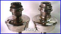 Vintage Aladdin Model 12 Kerosene oil Lamp Pair Nice Condition