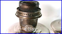 Vintage Aladdin Model 12 Kerosene oil Lamp Pair Nice Condition