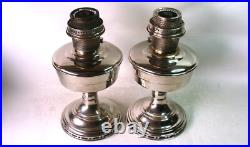 Vintage Aladdin Model 12 Kerosene oil Lamp Pair Nice Condition