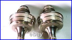 Vintage Aladdin Model 12 Kerosene oil Lamp Pair Nice Condition