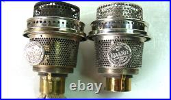 Vintage Aladdin Model 12 Kerosene oil Lamp Pair Nice Condition