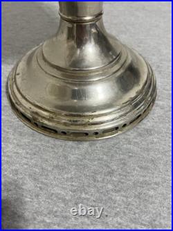 Vintage Aladdin Model 12 Mantle Lamp Nickel Plated Oil Kerosene Table Lamp USA