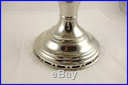 Vintage Aladdin Model 12 Nickle Plated Oil Lamp Reverse Painted Frosted Shade