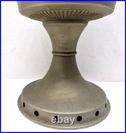 Vintage Aladdin Model 12 Oil Table Lamp Metal Base Glass Chimney Restoration