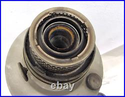 Vintage Aladdin Model 12 Oil Table Lamp Metal Base Glass Chimney Restoration