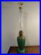 Vintage Aladdin Model 12 Vase Lamp Green Vase Venetian Art 1930