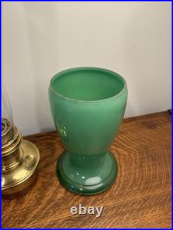 Vintage Aladdin Model 12 Vase Lamp Green Vase Venetian Art 1930