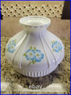 Vintage Aladdin Model 23 Brass Oil Lamp White Milk Glass Shade