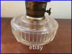 Vintage Aladdin Model 23 Clear Lincoln Drape Kerosene Oil Lamp with Chimney